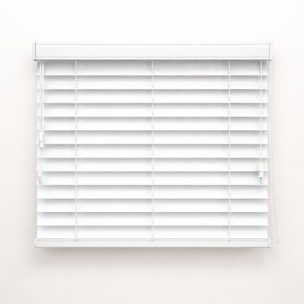Atelier Faux Wood Venetian Blind – Brilliant White