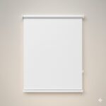 Cadiz Blackout Roller Blind – Pure White