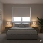 Cadiz Blackout Roller Blind – Pure White - Image 2