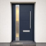 Midnight blue Modo contemporary composite door professionally installed in a Dublin home entrance — Dublin Blinds